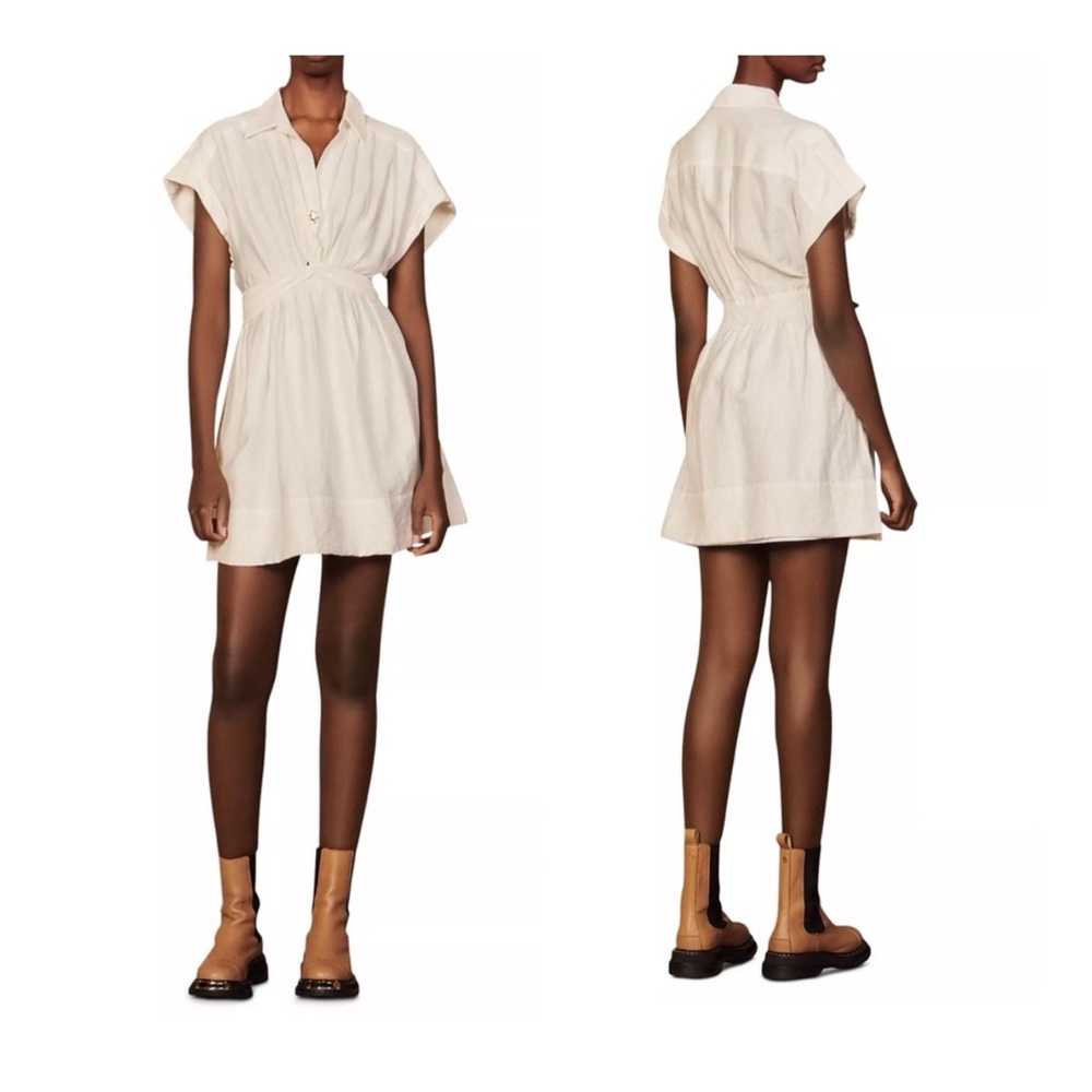 Sandro Cream Mini Dress